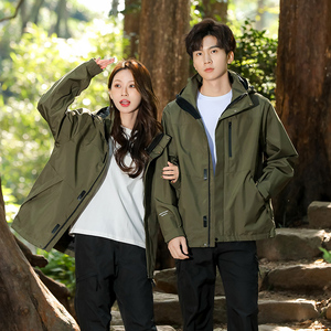秋冬男女款夹克户外三合一冲锋衣可拆卸两件套登山服 CF2324P120图片