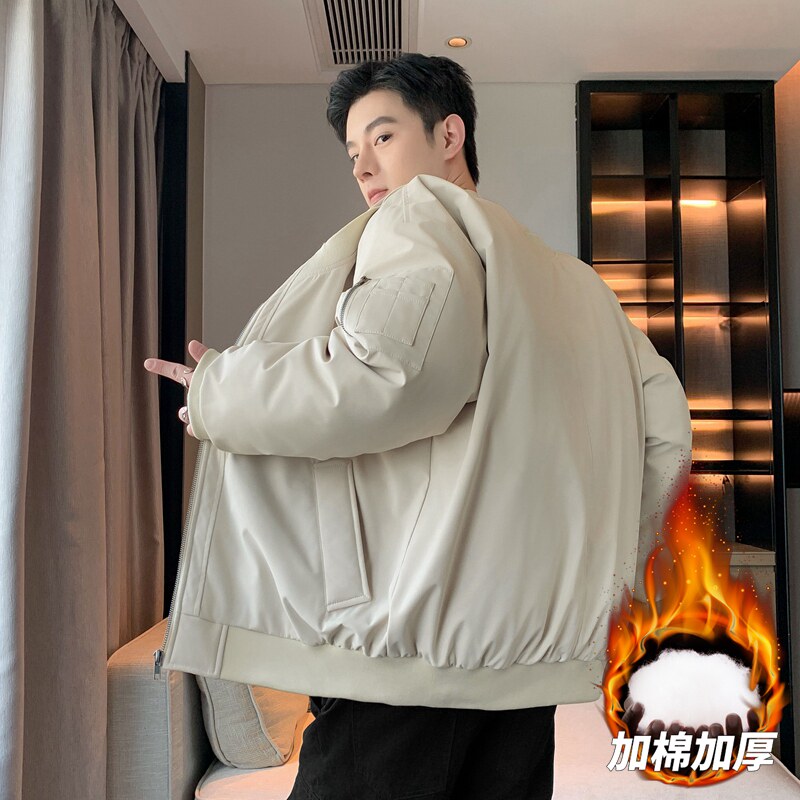 棒球领夹克棉服男女冬季防风加绒加厚棉衣情侣厚棉袄外套MY822P85,男装夹克,星座1410（原1902A）