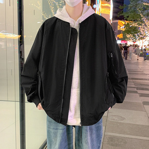 美式高级感男飞行员夹克秋季潮牌情侣女机能棒球服外套 JK7905P65图片