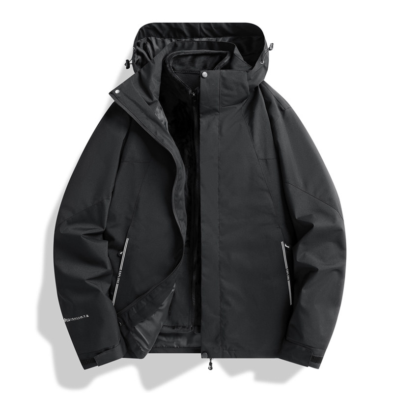 秋冬男女款夹克户外三合一冲锋衣可拆卸两件套登山服CF2608P100,男装夹克,星座1410（原1902A）