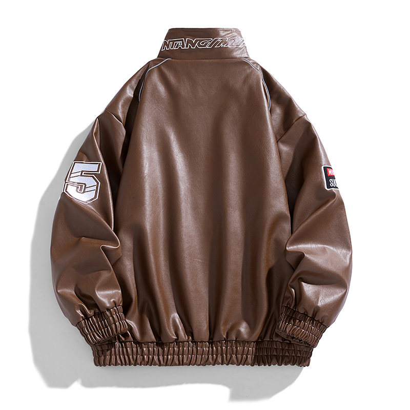春秋机车服赛车服PU皮外套男美式潮牌机车款皮衣夹克男PY2389P75,男装夹克,星座1410（原1902A）