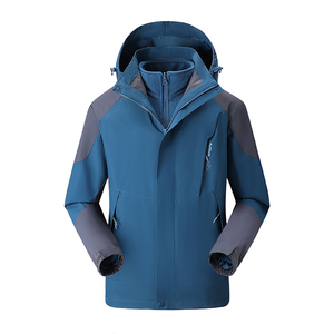 秋冬男女款夹克户外三合一冲锋衣可拆卸两件套登山服CF1818SP85,登山穿搭夏天小个子微胖图片