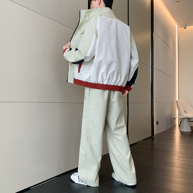 春秋季新款套装男女休闲防水拼接休闲套装TZ571P98,女装套装/套裙,星座1410（原1902A）