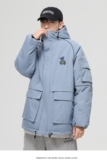 90%标2022白鸭绒羽绒服冬韩版加厚外套中长款羽绒服YR9875P160，男装羽绒服，星座1410（原1902A）