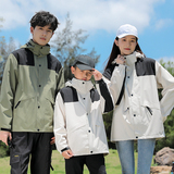秋冬男女款亲子装户外三合一冲锋衣可拆卸两件套登山服CF9816P95，男装夹克，星座1410（原1902A）