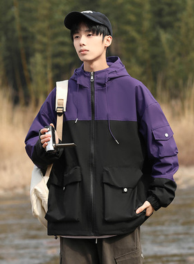 男女同款夹克情侣款潮流户外休闲宽松外套百搭潮牌夹克JK8883P65
