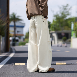 春秋季美式休闲裤男宽松直筒休闲工装潮牌机能户外长裤 K2533P50图片
