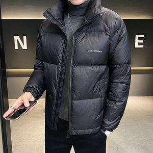 轻薄羽绒服男女简约休闲短款冬季情侣保暖立领外套男 YR566-1P100，男装羽绒服，星座1410（原1902A）