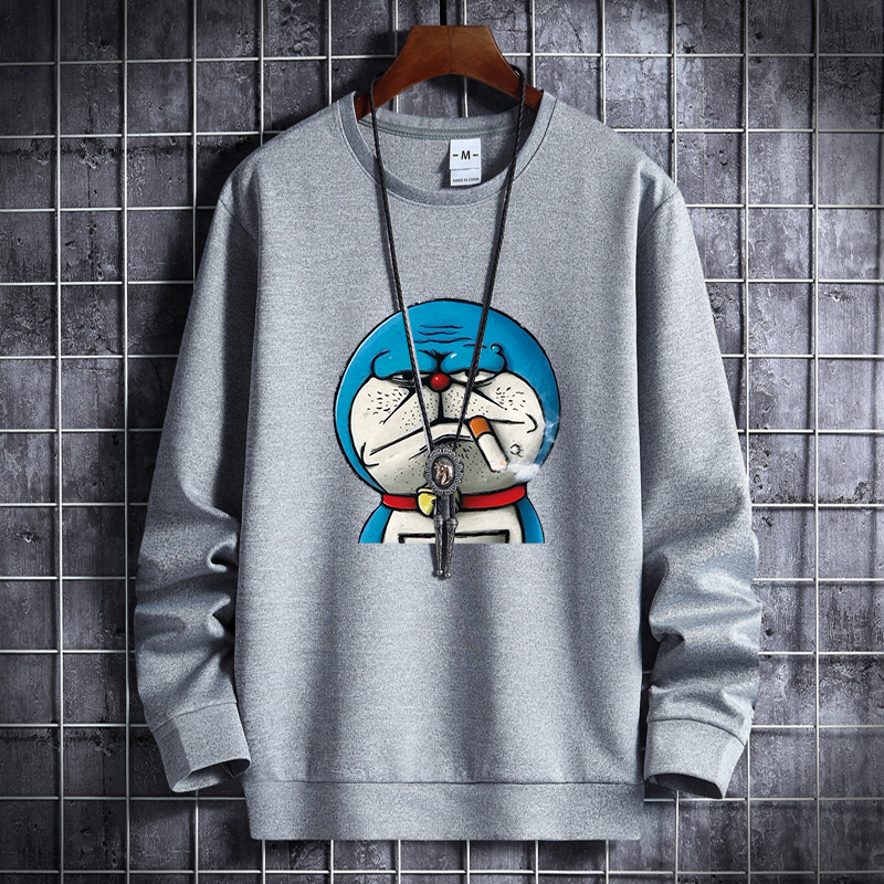 Korean hip hop sports coat with round neck for men in autumn