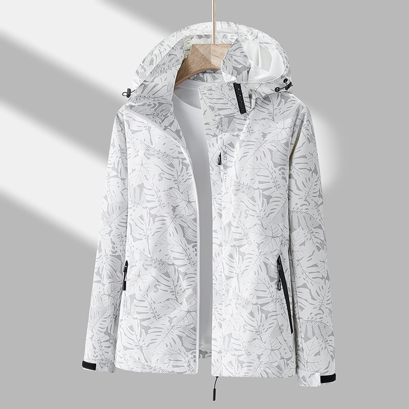春秋户外运动冲锋衣男女情侣款防水防风滑雪登山服夹克 CF6288P45图片