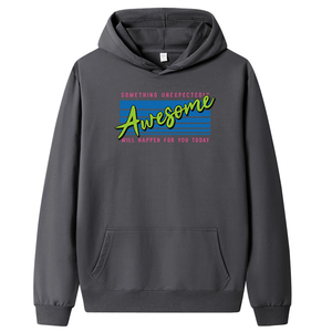秋卫衣男连帽韩版嘻哈运动外套ins港风休闲MS8942-AWESOME-P40图片