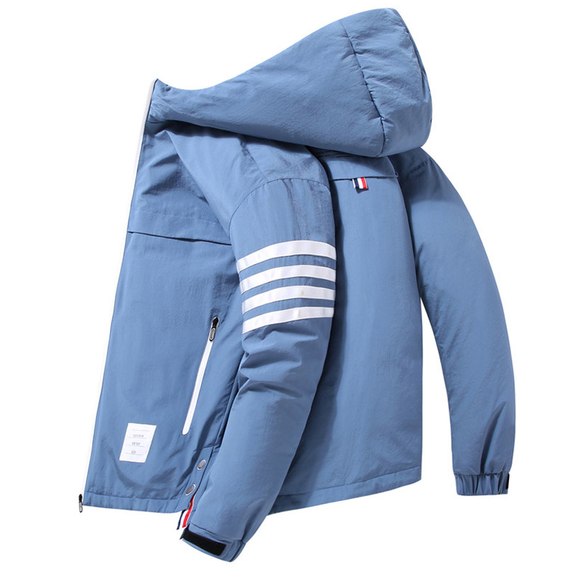 四条杠自带流量2021冬季加厚连帽羽绒服男士短款青年YR7051-P130,男装羽绒服,星座1410（原1902A）