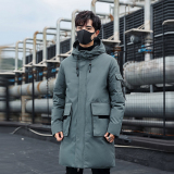 加大码加肥新款羽绒服青少年中长款羽绒服男装外套潮YR1911P120，男装羽绒服，星座1410（原1902A）
