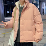 冬季新款羊羔绒棉服加绒加厚立领潮牌休闲宽松棉服棉衣MY680P60，男装棉衣，星座1410（原1902A）