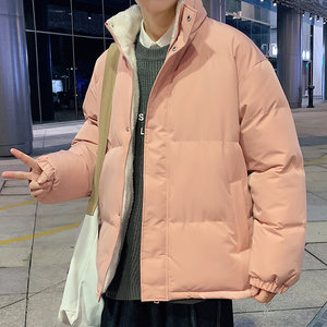 冬季新款羊羔绒棉服加绒加厚立领潮牌休闲宽松棉服棉衣 MY680P60图片