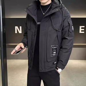 2025冬季新款羽绒服男休闲连帽羽绒服高品质潮羽绒服 YR25203P160图片
