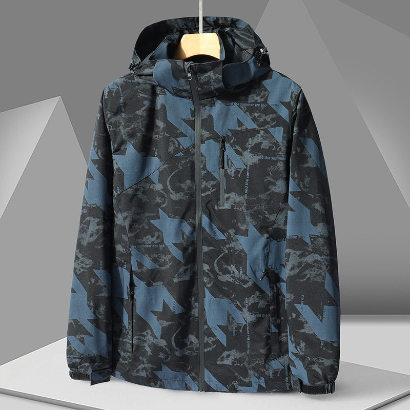 春秋季薄男式户外夹克防风防水情侣冲锋衣女登山服外套CF1899P42,男装夹克,星座1410（原1902A）
