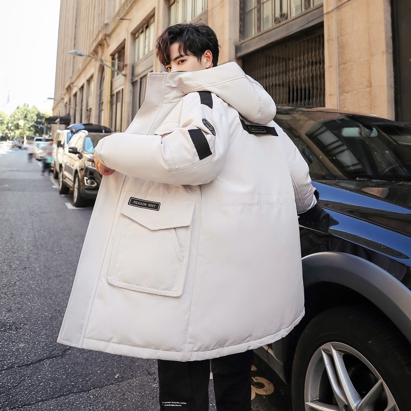 2021新款男士中长款羽绒服冬装外套男加厚户外羽绒服YR989P140，男装羽绒服，星座1902A（原星座1216）