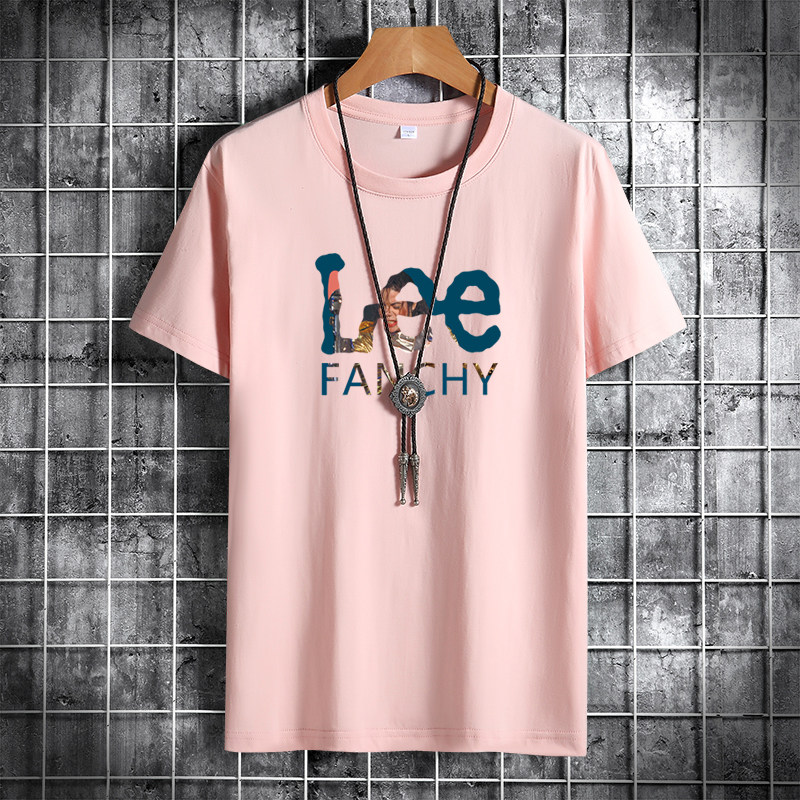 夏季男士短袖t恤潮流潮牌宽松纯棉衣服新款男装DT4809-FANCHY-P15,男装T恤,星座1410（原1902A）