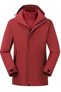 冲锋衣男女款秋冬三合一户外防水保暖连帽徒步登山服 CF24580P260图片