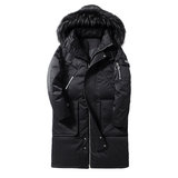 冬季外套男潮流加厚中长款大毛领户外青年男士羽绒服YR896P100，男装羽绒服，星座1410（原1902A）
