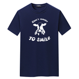 夏季男短袖t恤潮流宽松CVC60%棉衣服新款男装DT3743-微笑奶牛，男装T恤，星座1410（原1902A）