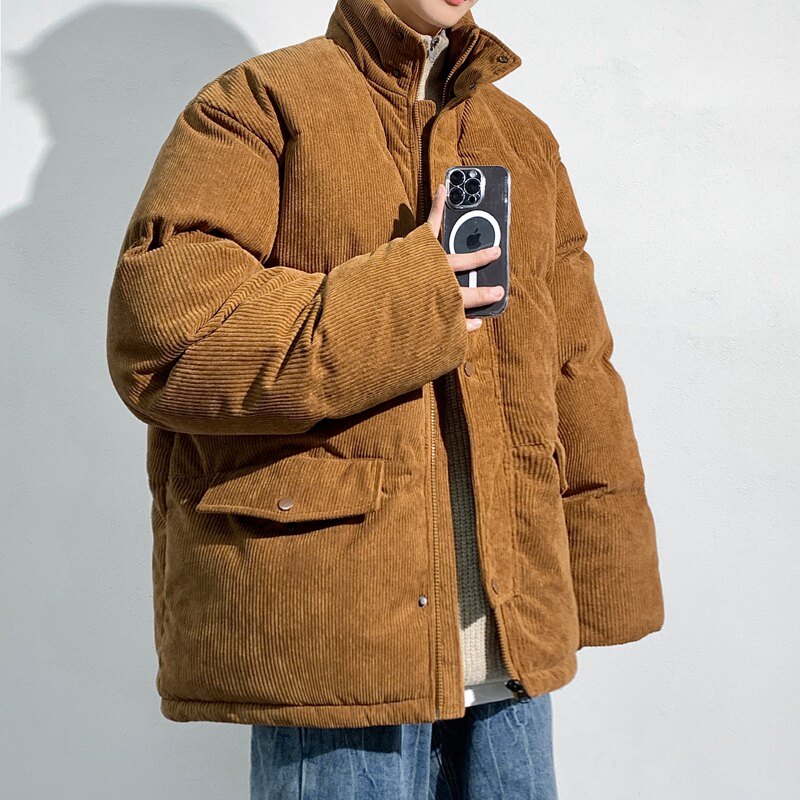 麂皮绒棉服男士外套冬季美式复古棉袄羽绒棉服情侣款棉衣MY776P85,男装棉衣,星座1410（原1902A）