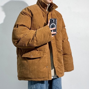麂皮绒棉服男士外套冬季美式复古棉袄羽绒棉服情侣款棉衣MY776P85图片