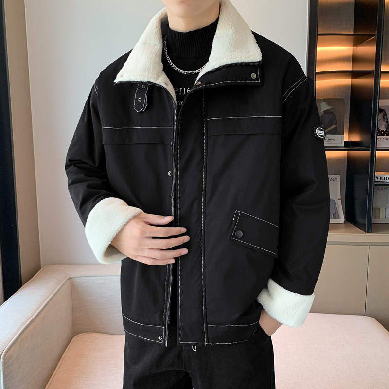 羊羔绒秋冬男女面包服棉袄中性情侣户外棉衣立领羽绒棉服M23-P70,男装棉衣,星座1410（原1902A）