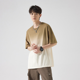 新品上市夏季新款主推渐变短袖220克T恤二开好品质直播DT8910P28，男装T恤，星座1410（原1902A）