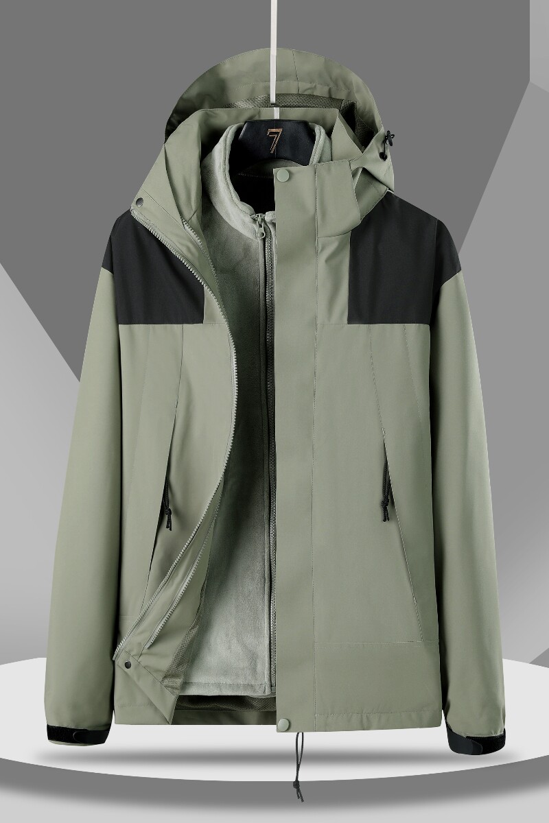 秋冬男女夹克户外三合一情侣款冲锋衣拆卸两件套登山服CF1990P90,男装夹克,星座1410（原1902A）
