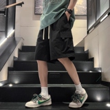 夏季2026新款工装机能短裤男宽松直筒五分裤重工运动中裤DK610P35，男装牛仔裤，星座1410（原1902A）