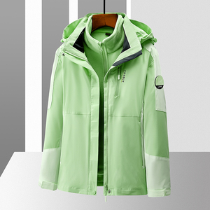 冲锋衣女外套春秋季户外三合一拆卸登山服防风防水夹克CF2299P105图片