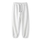 华夫格春秋季韩版潮流大码宽松裤男运动裤卫裤休闲K2207P25，男装休闲裤，星座1410（原1902A）