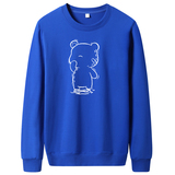 秋卫衣男圆领韩版嘻哈运动外套ins港风休闲衣WY7967-守望小熊-P30，男装卫衣，星座1410（原1902A）