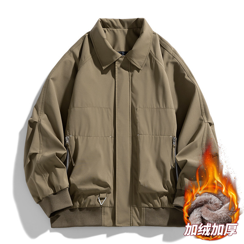 夹克男女同款秋冬加绒潮牌时尚户外防水休闲外套冲锋衣AJ2510P78,男装夹克,星座1410（原1902A）