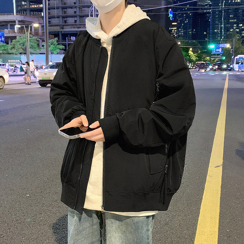 美式高级感男飞行员夹克秋季潮牌情侣女机能棒球服外套JK7905P65,男装夹克,星座1410（原1902A）