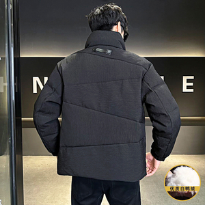羽绒服男冬季情侣款休闲工装立领运动风保暖外套男 YR24506P150图片