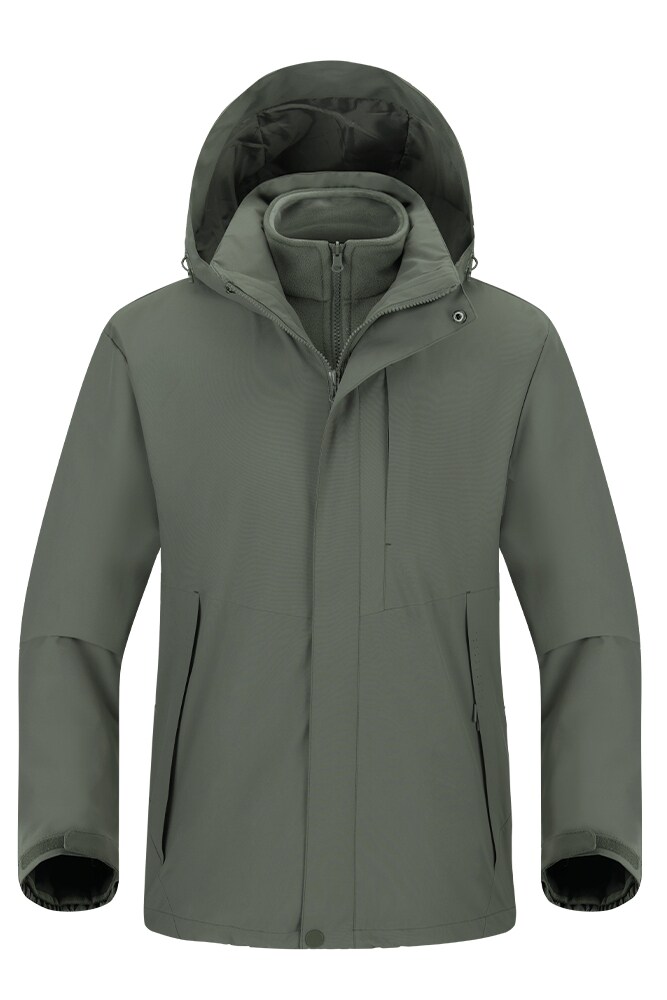 秋冬男女款夹克户外三合一冲锋衣可拆卸两件套登山服CF2577P145,男装夹克,星座1410（原1902A）