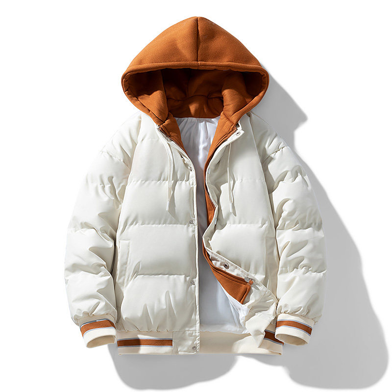 秋冬加厚男女同款面包服棉袄假两件情侣棉衣男外套棉服MY2281P85,男装棉衣,星座1410（原1902A）
