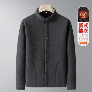 中老年棉衣男冬季棉袄爸爸冬装外套加绒加厚棉衣MY501P47图片