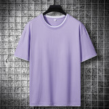 纯色男女潮牌短袖圆领简约宽松T恤大落肩版180克纯棉DT8908P18，男装T恤，星座1410（原1902A）