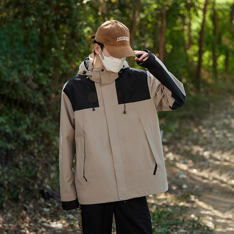 春秋薄男士户外夹克防风防水情侣冲锋衣女登山服外套CF2368DP50,男装夹克,星座1410（原1902A）