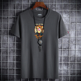 夏季男士短袖t恤潮流潮牌宽松纯棉衣服新款男装DT2017-老虎眼-P15，男装T恤，星座1410（原1902A）