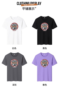 夏季男士短袖t恤潮流潮牌宽松纯棉加大码T恤2022DT4401-VIN鞋-P16图片
