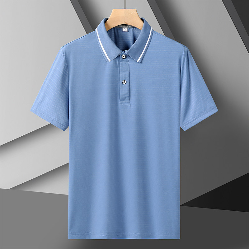 男士男款商务中老年夏季冰丝速干清凉POLO衫短袖T恤翻领DT8862P32，男装Polo衫，星座1410（原1902A）