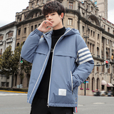 秋冬新品情侣款连帽羽绒服男士短款青年学生白鸭绒外套YR7051P75，男装羽绒服，星座1410（原1902A）