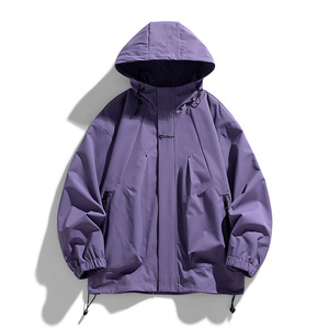男女同款户外潮冲锋衣防水防风夹克户外情侣登山夹克 JK23-745P40图片