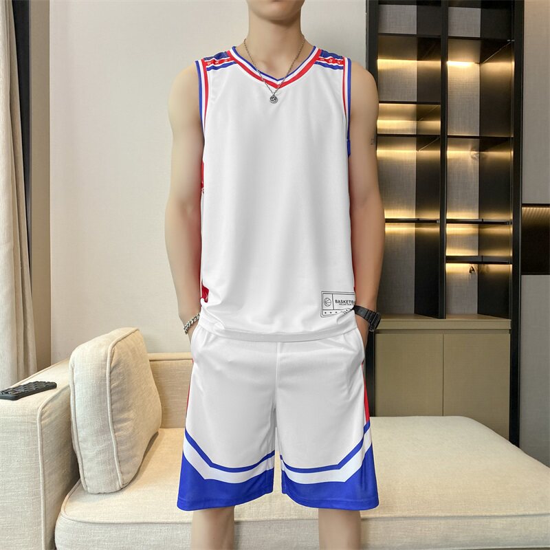 新款夏季篮球服男士背心男女同款运动套装网上公版TZ1013P35，女装套装/套裙，星座1410（原1902A）