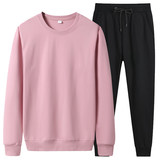 2024新款风圆领套装小毛圈纯棉卫衣休闲运动套装TZ7001P50，男装卫衣，星座1410（原1902A）
